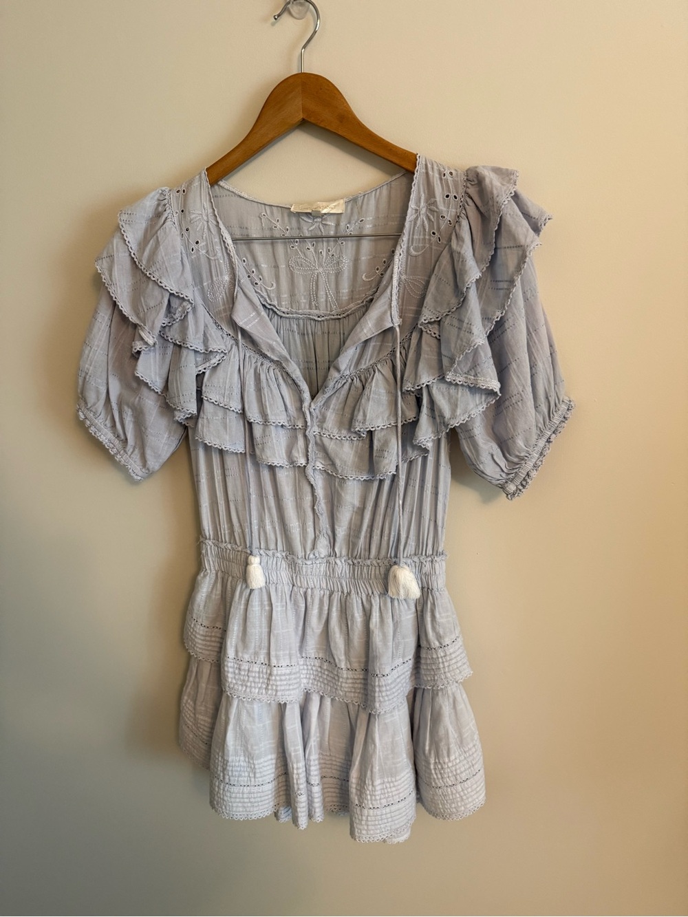 LOVESHACK FANCY LIV RUFFLE HERITAGE DRESS - Picture 5 of 8